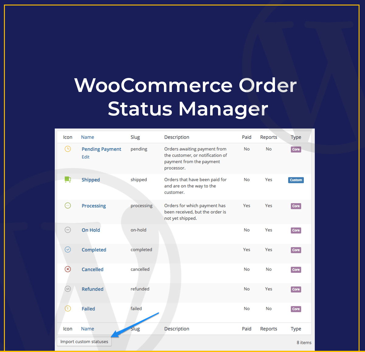 WooCommerce Order Status Manager
