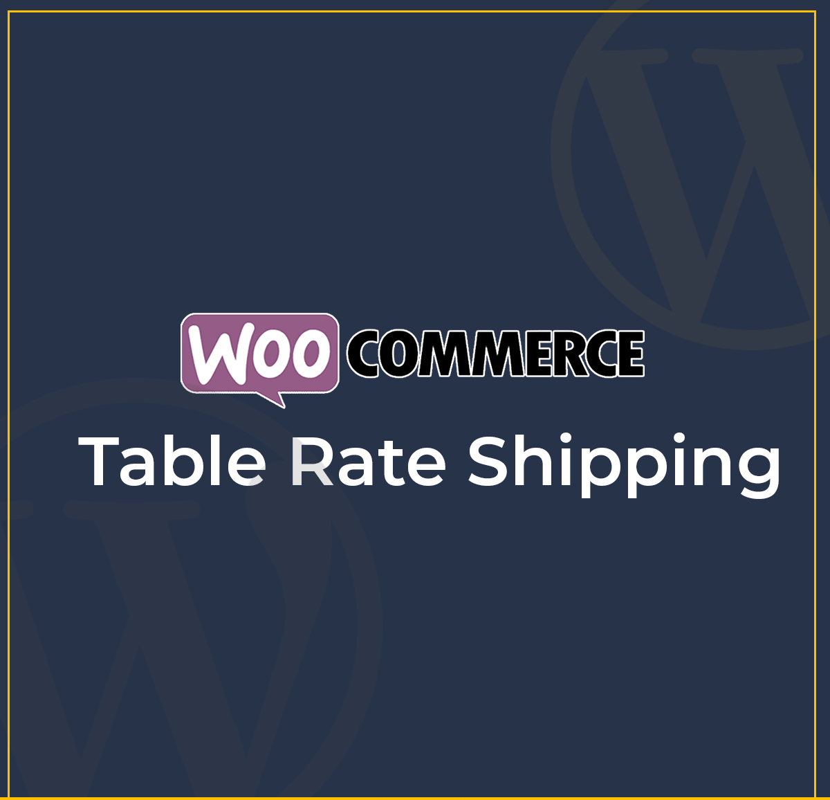 WooCommerce Table Rate Shipping